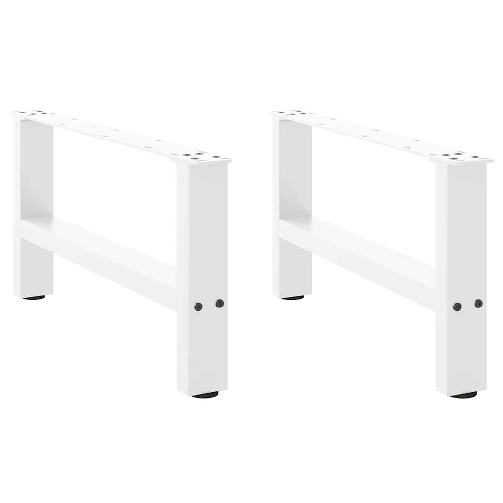 vidaXL Patas para mesa de centro (2 unidades, 60 x 30-31 cm, acero)