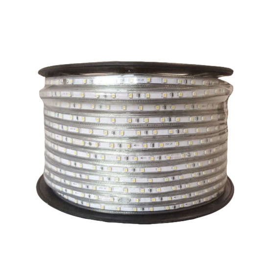 Tira LED 230V 10,5W/m SMD5050 60LED/m 3000K IP65 50m