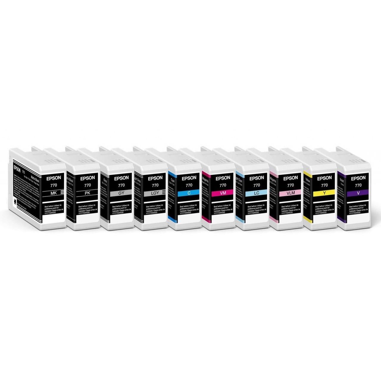 Epson - Cartucho de tinta original C13T46S400 amarillo de alta capacidad 25 ml para impresoras Epson SureColor SC-P700 y SC-P706
