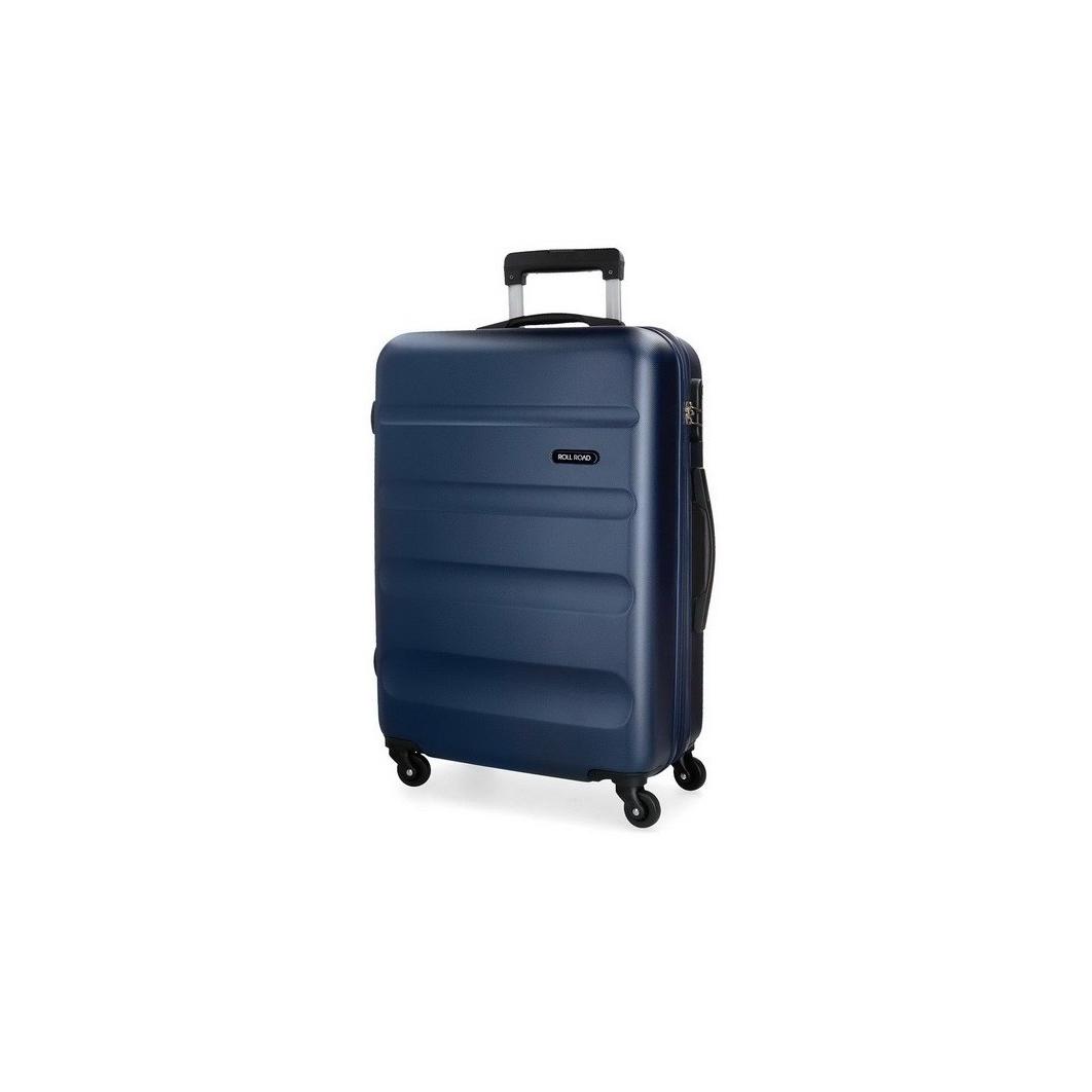 Maleta Grande Roll Road Flex 75x52x28 cm, 91L, ABS Duradero y Ligero, 4 Ruedas Multidireccionales, Cierre de Combinación y Bolsillo con Cremallera