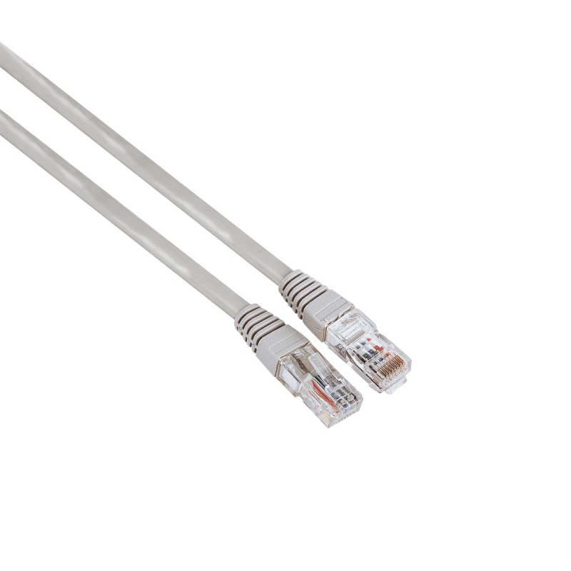 Hama - Cable de red RJ45, 8p8c UTP CAT5e 1,5 m S/B, Color gris 00200909
