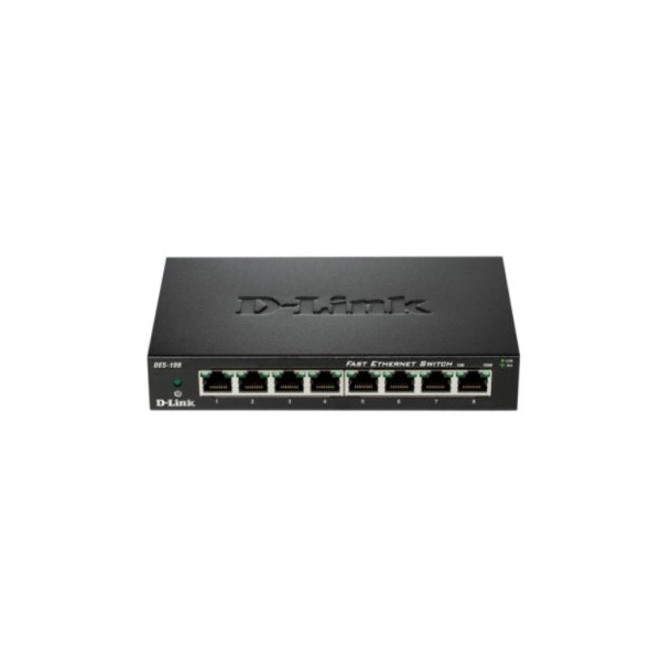 D-Link DES-108 Switch Switch 8x10/100Mbps Metal