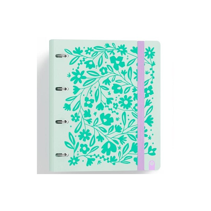 CARCHIVO - CARCHIVO CARPETA ANILLAS 4X35MM CARPEBLOCK 360 C/RECAMBIO 100H 90GR 4 SEPARADORES PP RÍGIDO FOAM VERDE PASTEL 12457445
