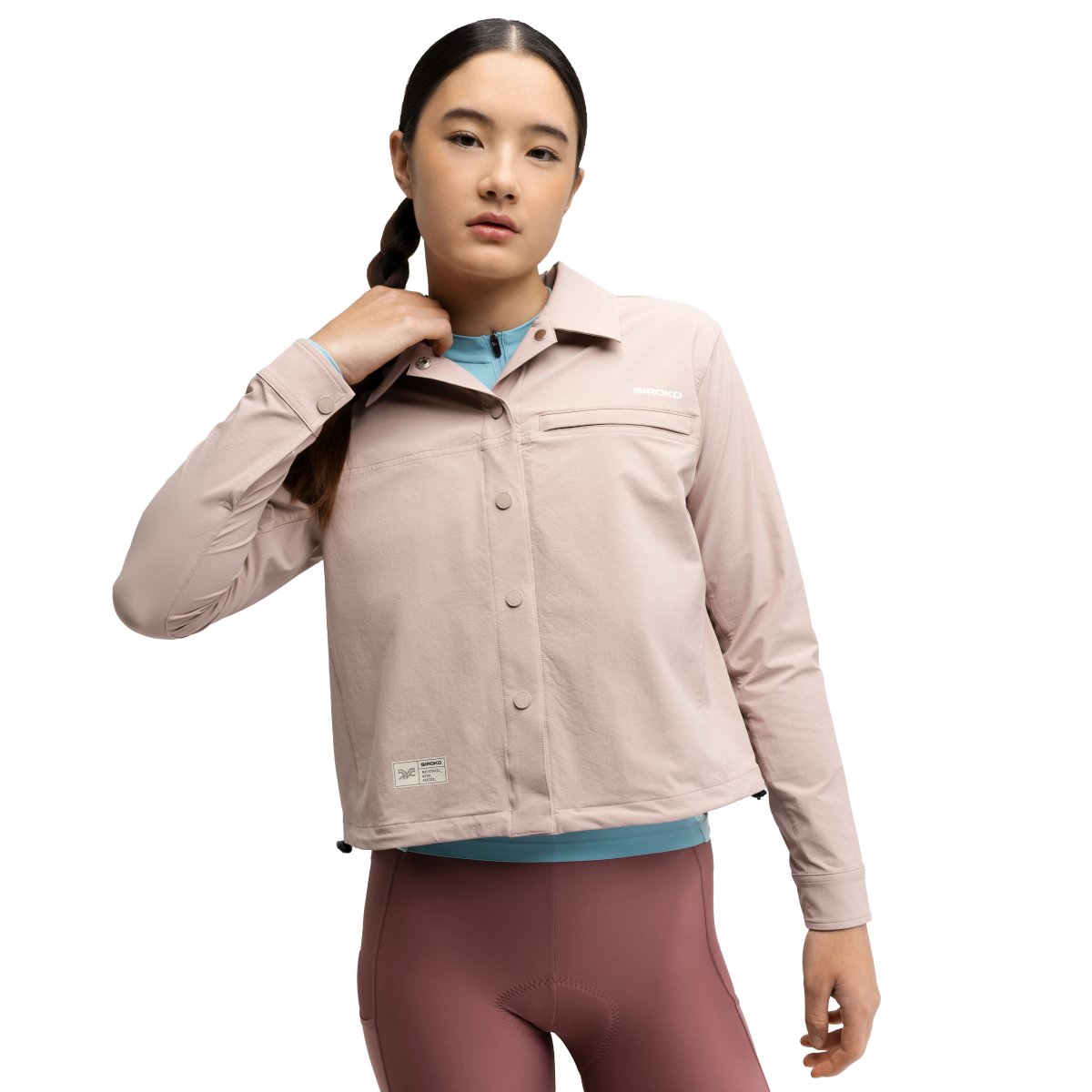 SIROKO - Sobrecamisa de Verano EMBERLY BEIGE Gravel Cycling para Mujer_