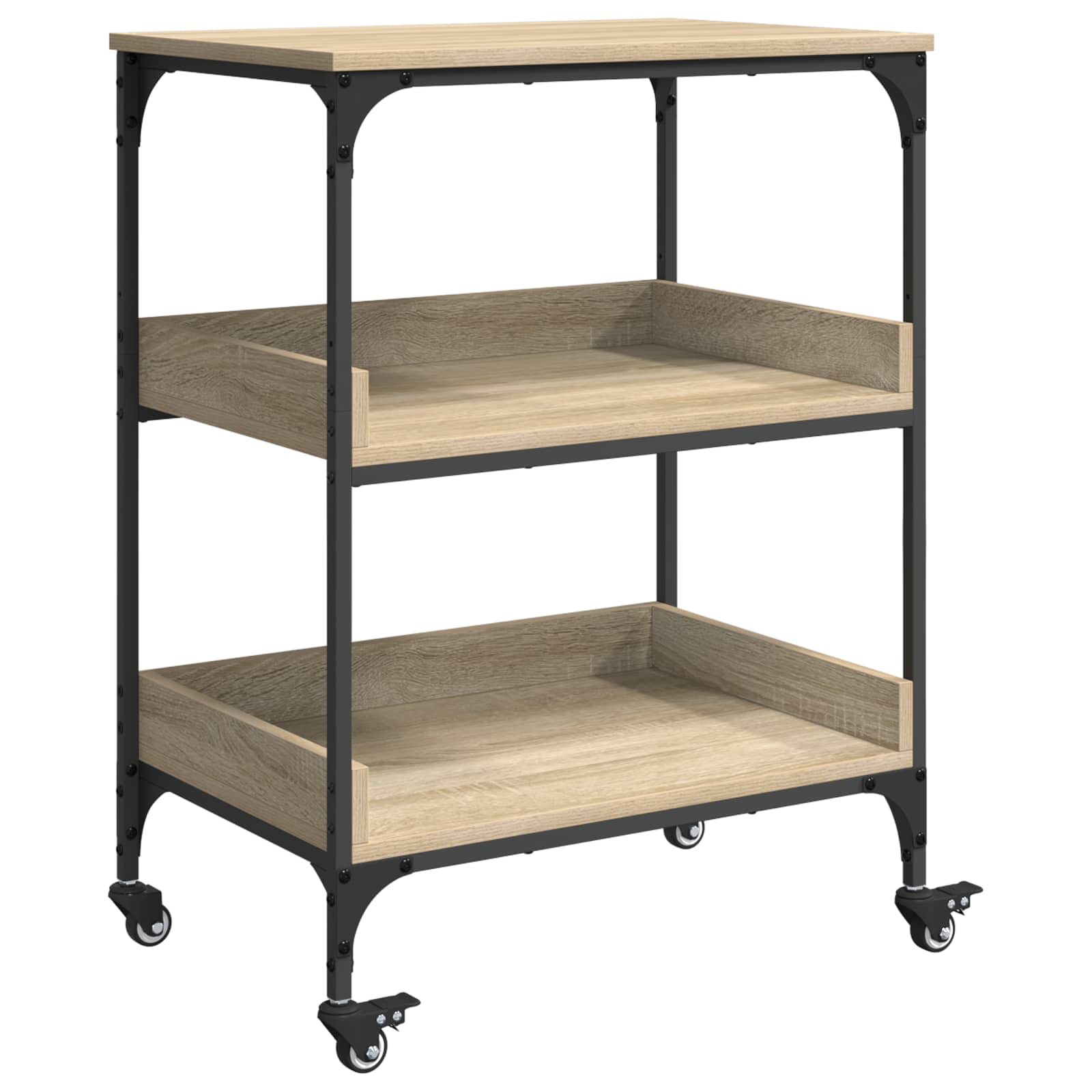 vidaXL Carro de Cocina Roble Sonoma 60 x 41 x 80,5 cm