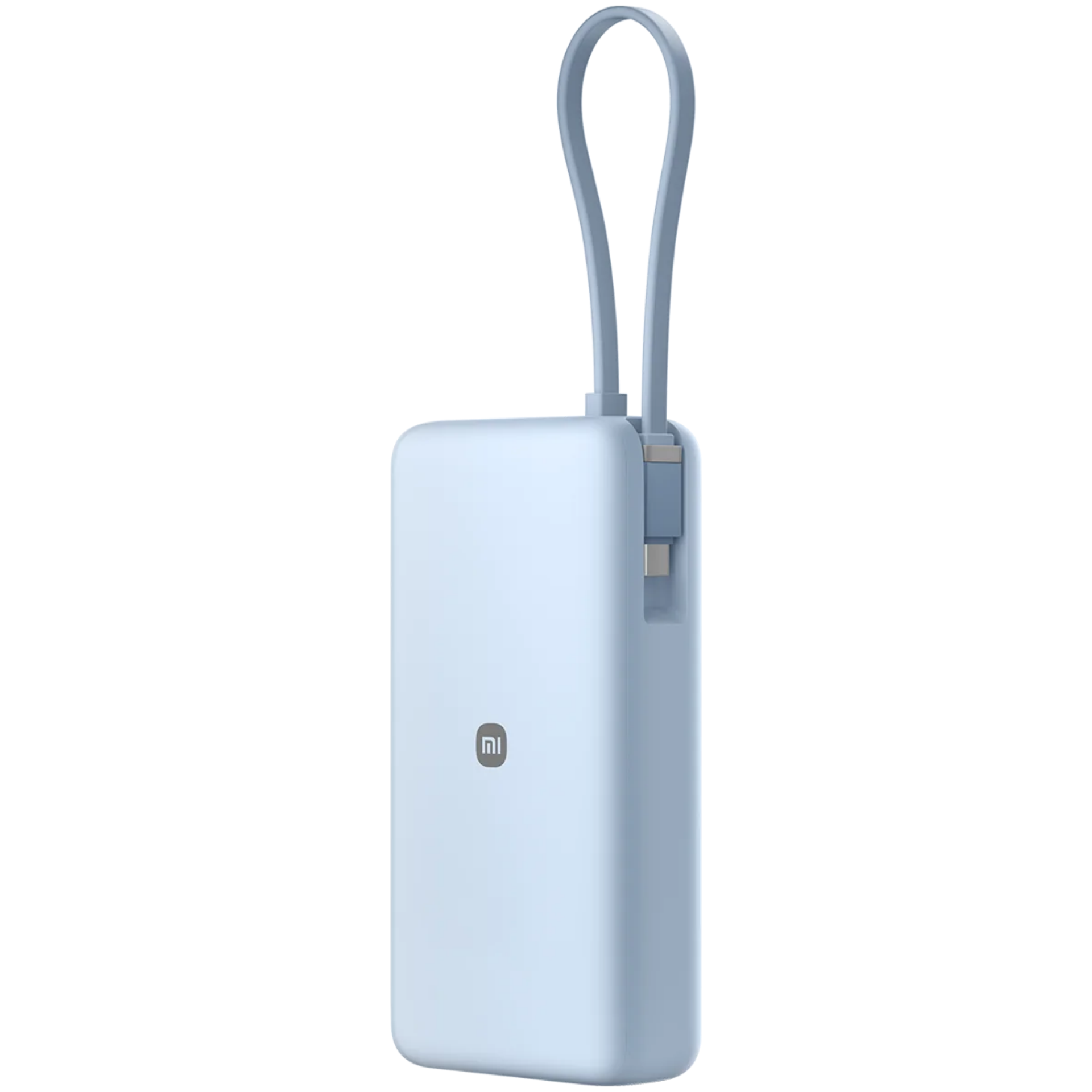 Xiaomi 67W Power Bank 20000 (Integrated Cable) - Azul Hielo, Pantalla Digital, Carga 67W/65W, Cable USB-C, 3 Puertos, Gran Capacidad