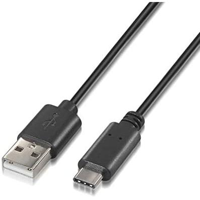 Aisens - cable usb 2.0 3a, tipo usb-c/m-a/m, negro, 0.5m