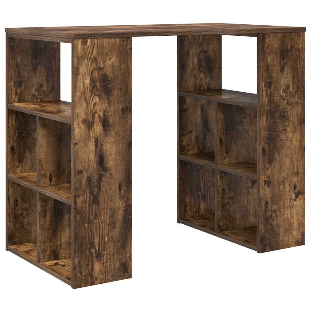 vidaXL Escritorio Roble ahumado 90 x 50 x 75 cm Madera de ingeniería