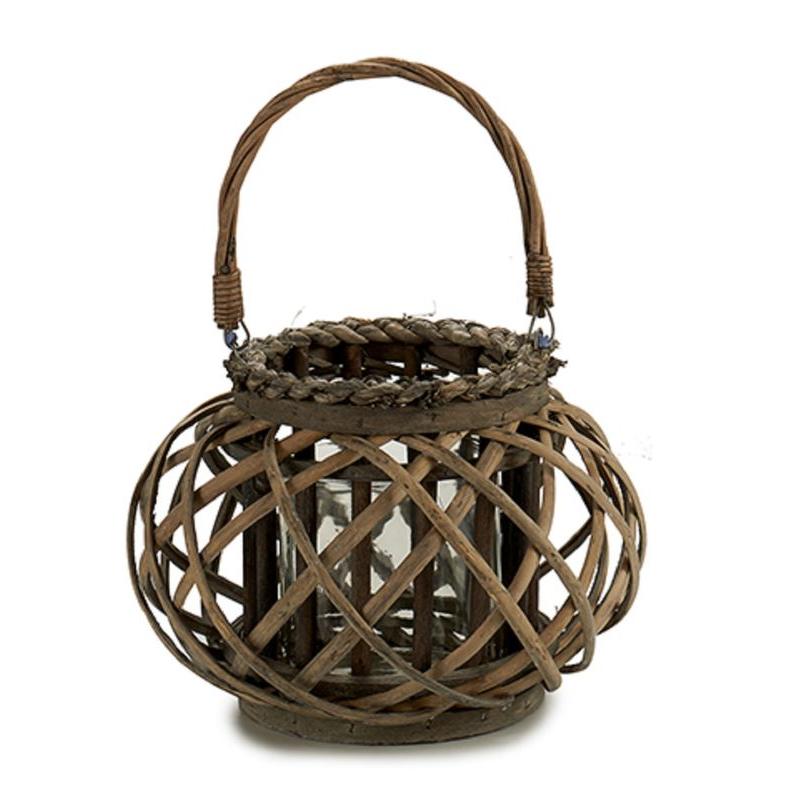Gerimport Portavelas Cilíndrico con Asa 18 Cm - Decorativo