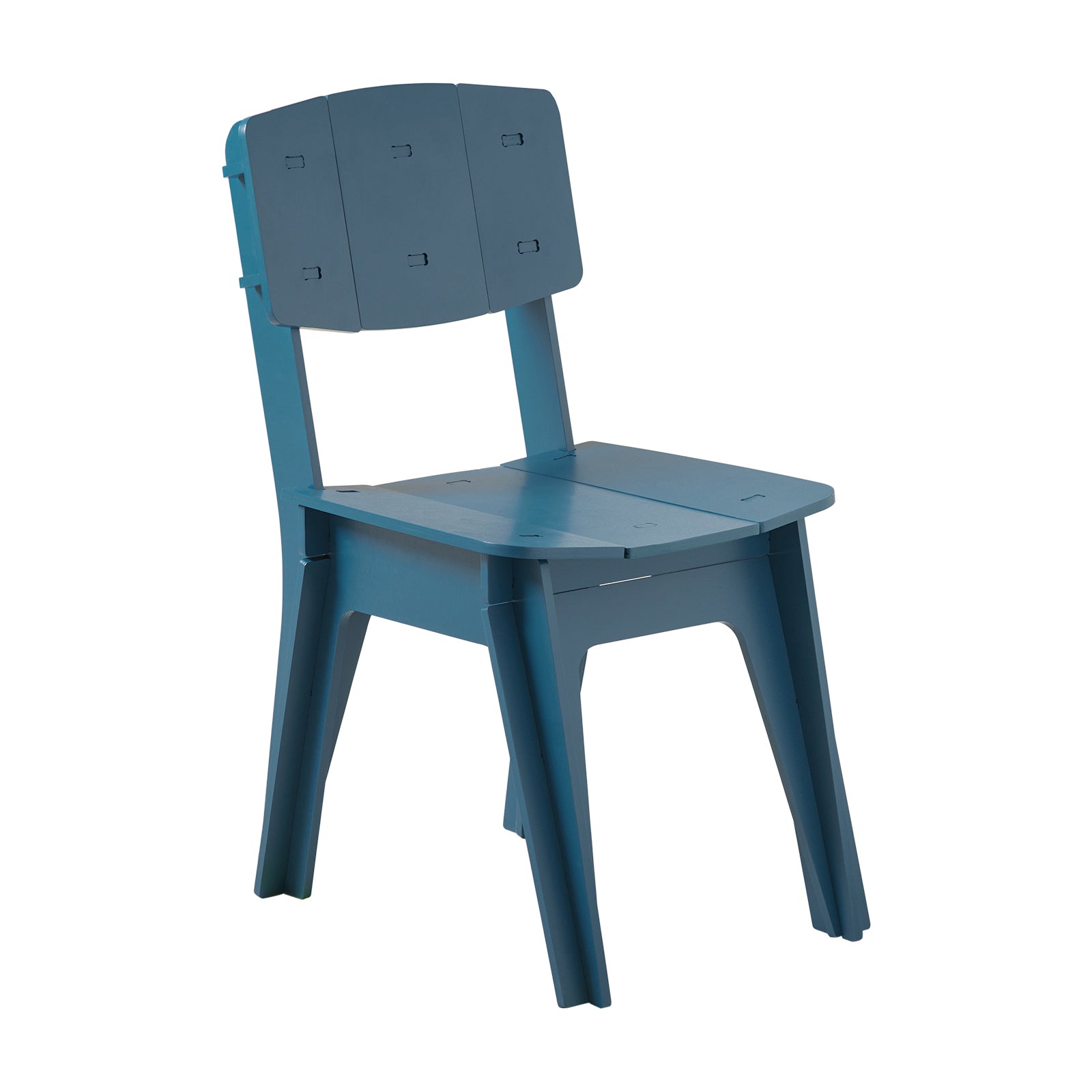 SoBuy HFST01-B Silla de Comedor con Respaldo Silla Infantil Silla de Madera para Salón, Escritorio, Oficina 44,5 x 61 x 86 cm Azul ES