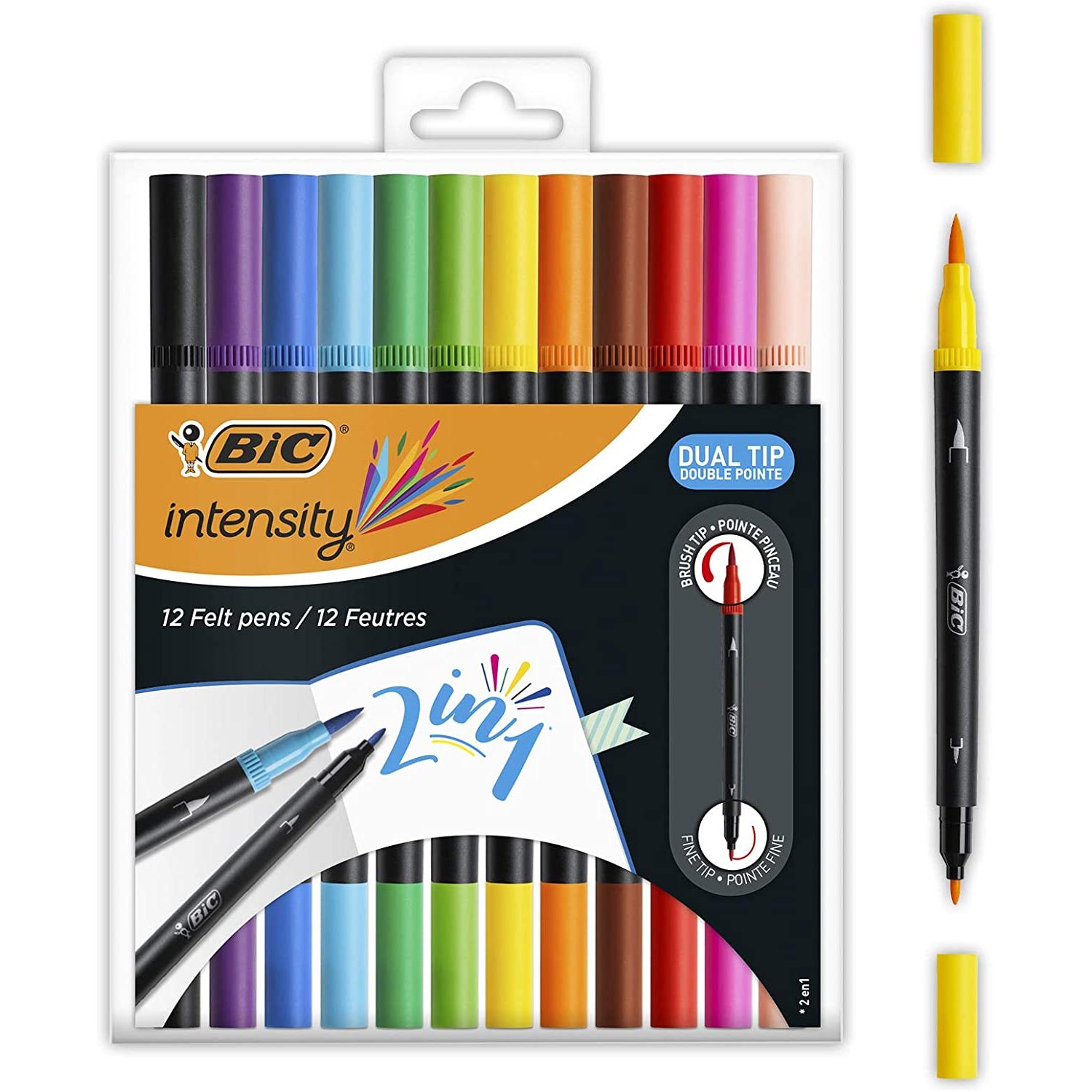 Bic Velleda Tank Pack de 4 Rotuladores para Pizarra - Trazo 2.3mm - Punta  Ojival - Tinta con Base de Alcohol - Borrado Optimo ..