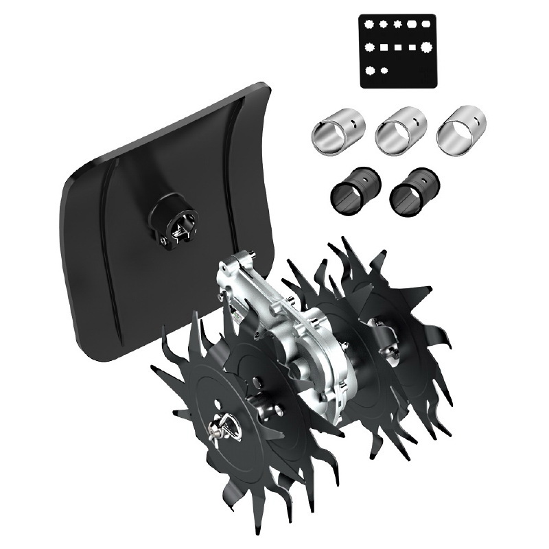 MAMIGA Kit Rotovator Universal compatible con Desbrozadoras, incluye Adaptadores de Aluminio de 28 mm | 469502