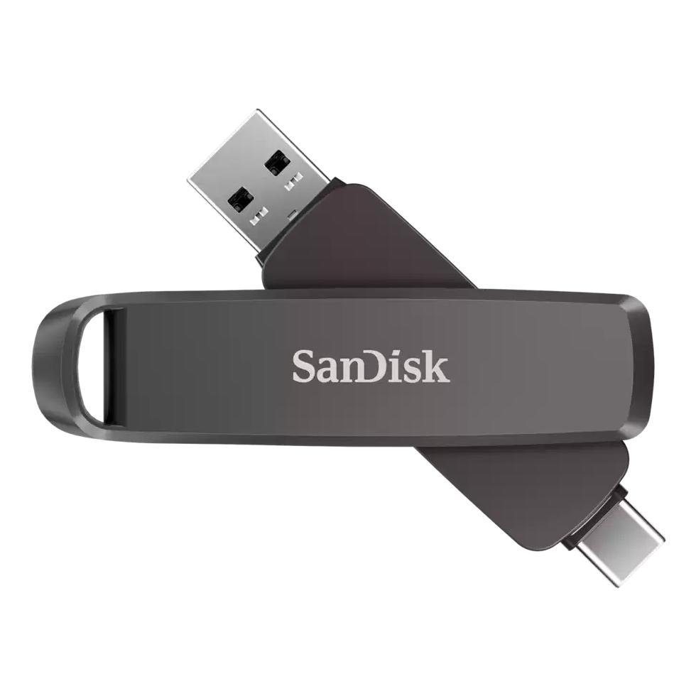 SanDisk SDDDE1-512G-G46 unidad flash USB 512 GB USB Type-C/USB Type-A 3.2 Gen 2 (3.1 Gen 2) Negro