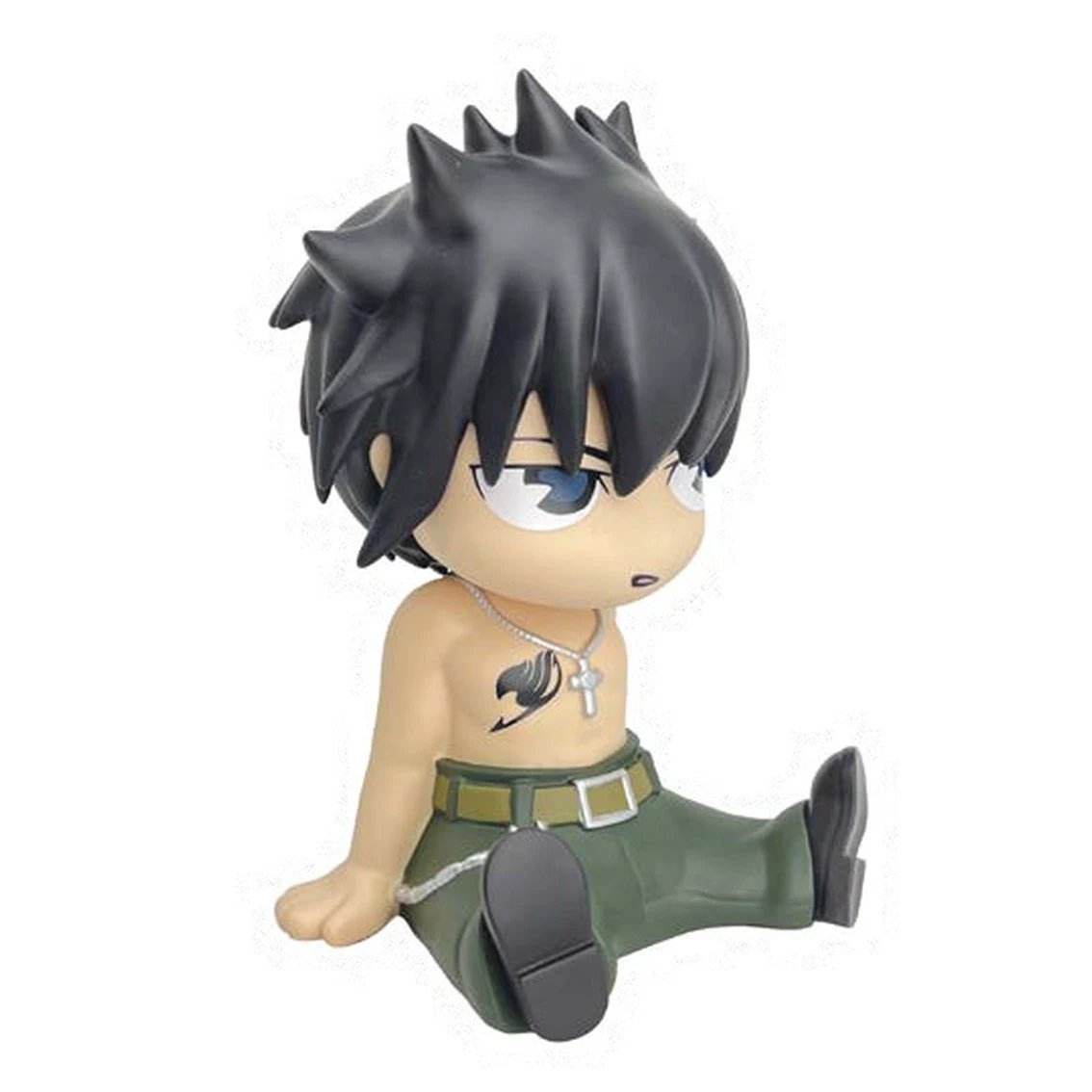 Plastoy - Figura hucha Fairy Tail Grey Tirelire modelo 80140 para fans de anime, decorativa y funcional, color gris, ideal para colección o regalo