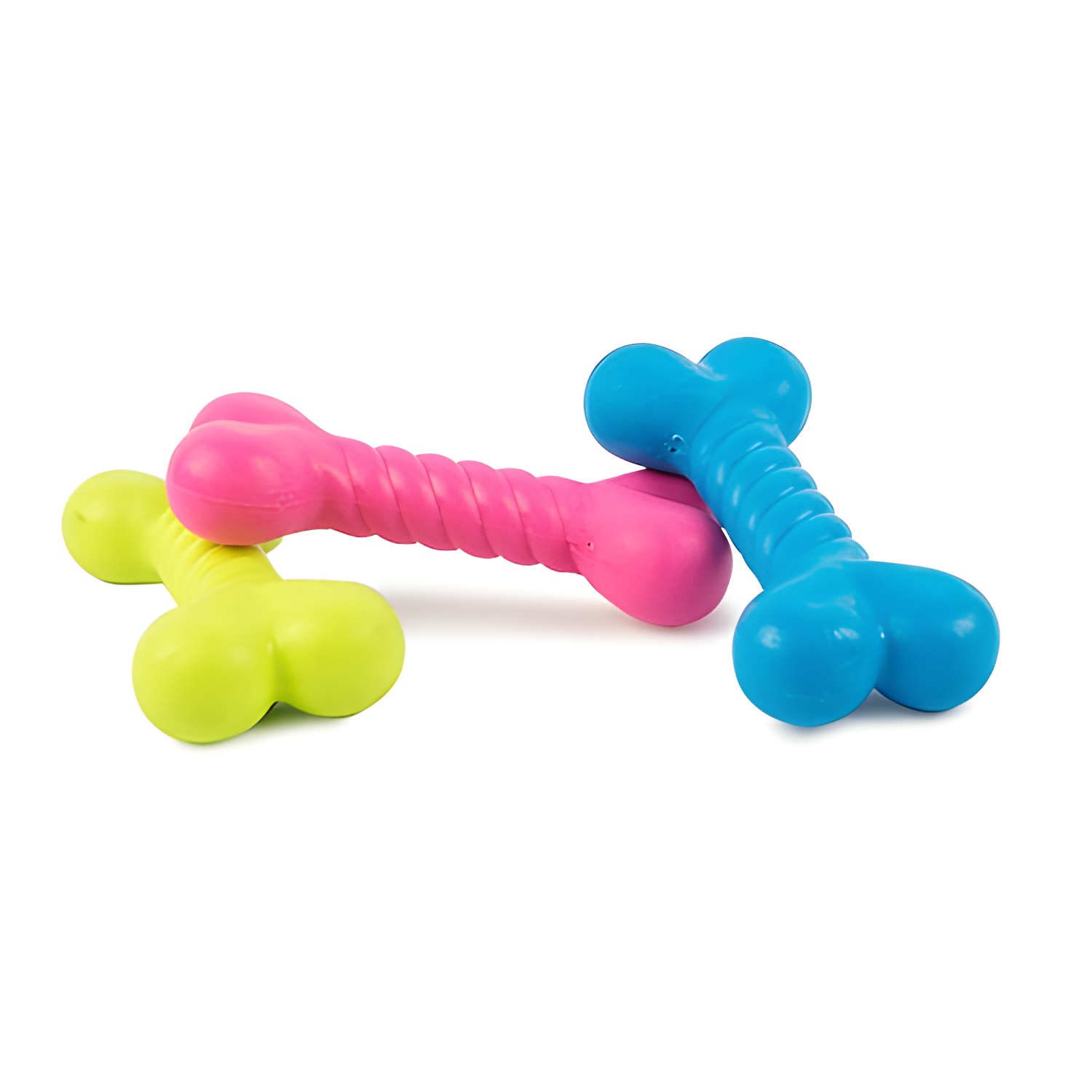 Ibañez Hueso Mordedor para Perros Twister - Juguete Resistente de Goma Termoplástica