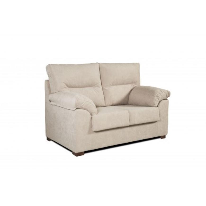 Sofa 3 Plazas Ambar en Tela Antimanchas 185x90x105 cm Color Beige. Matris
