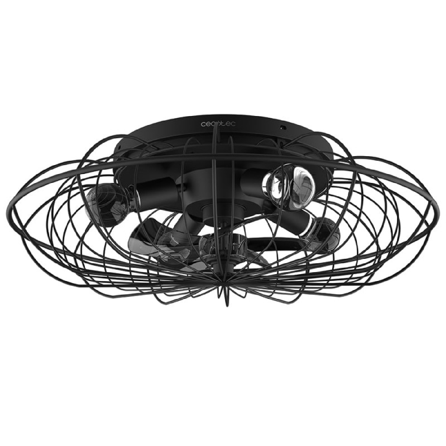 Cecotec Ventiladores de techo con luz EnergySilence LampAero 650 Iron Design