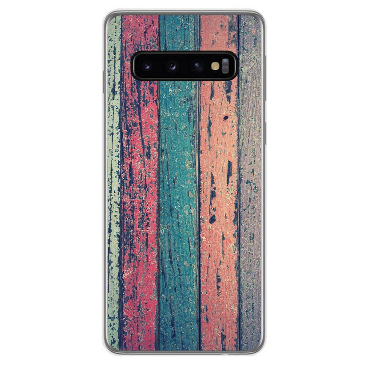 Tumundosmartphone Funda Gel Tpu para Samsung Galaxy S10 Plus diseño Madera 10 Dibujos
