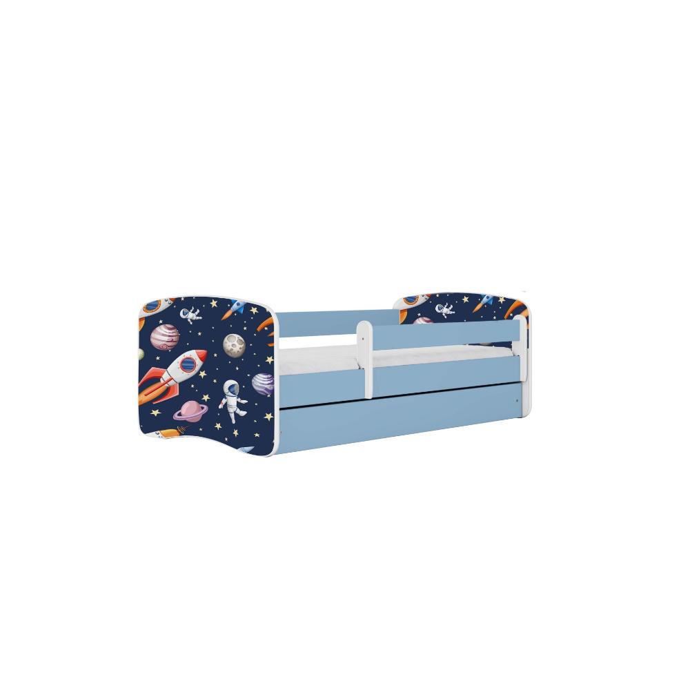 Cama 180 x 80 cm Kocot Kids com colchão BabyDreams Cosmos Blue
