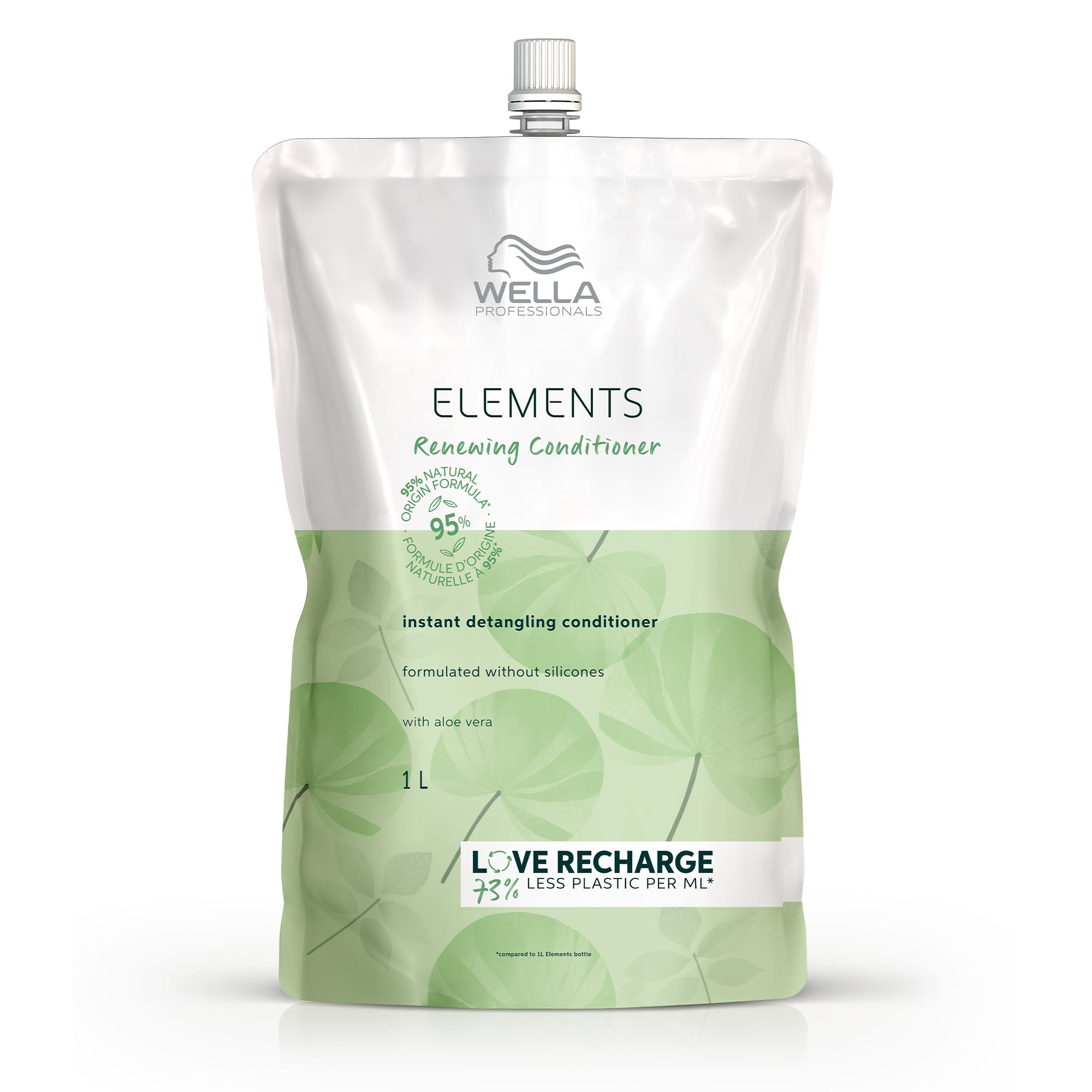 Wella Professionals Elements Renewing Conditioner Recarga 1000 Ml. / Acondicionador ligero que hidrata, suaviza y fortalece el cabello sin apelmazarlo.