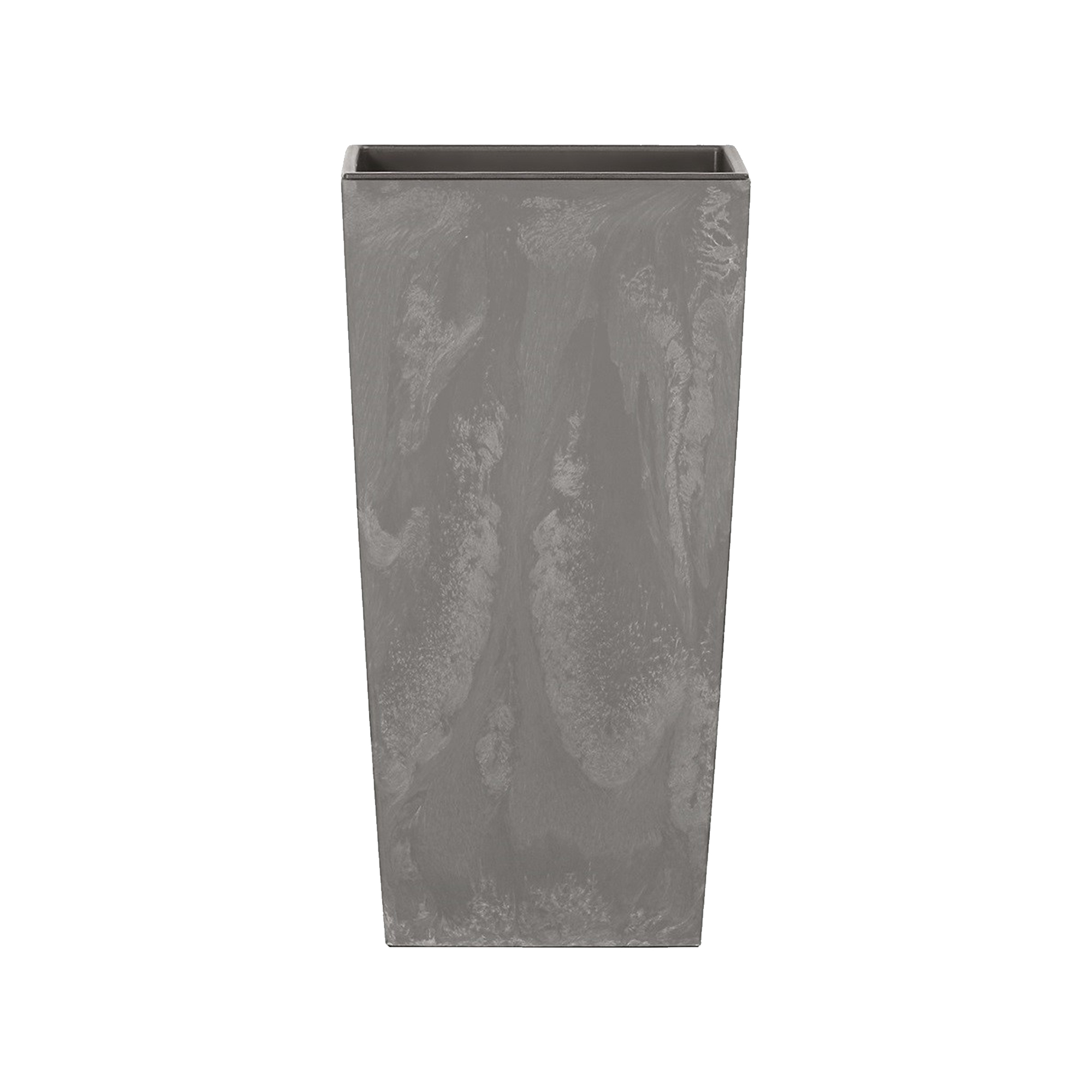 Prosperplast Maceta URBI SQUARE BETON EFFECT 7,2L con Depósito y Dimensiones 170x170x325 en Color Hormigón para Decoración en Interiores y Exteriores