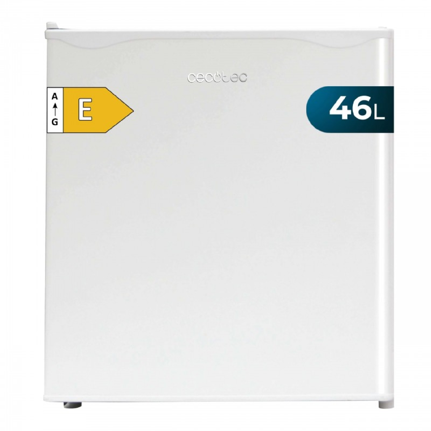 Cecotec Nevera Pequeña - Frigorífico Mini - Minibar 46L GrandCooler 20000 L SilentCompress White E. Altura 48,7cm