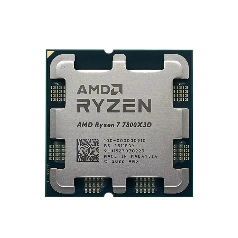 AMD RYZEN 7 7800X3D CPU Gaming Processor AMD R7 7800X3D 8-Core 16-Thread 5NM 96M Socket AM5 Without Fan Game Cache Hot No Fan