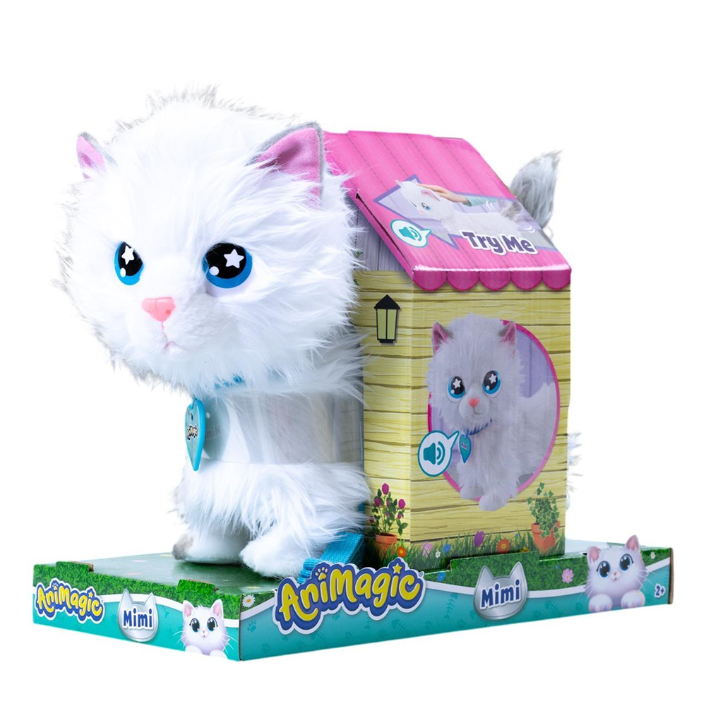 Peluche Gatita Mimi Mimitos.Acaríciala y empezará andar y maullar (Bizak 64550196)