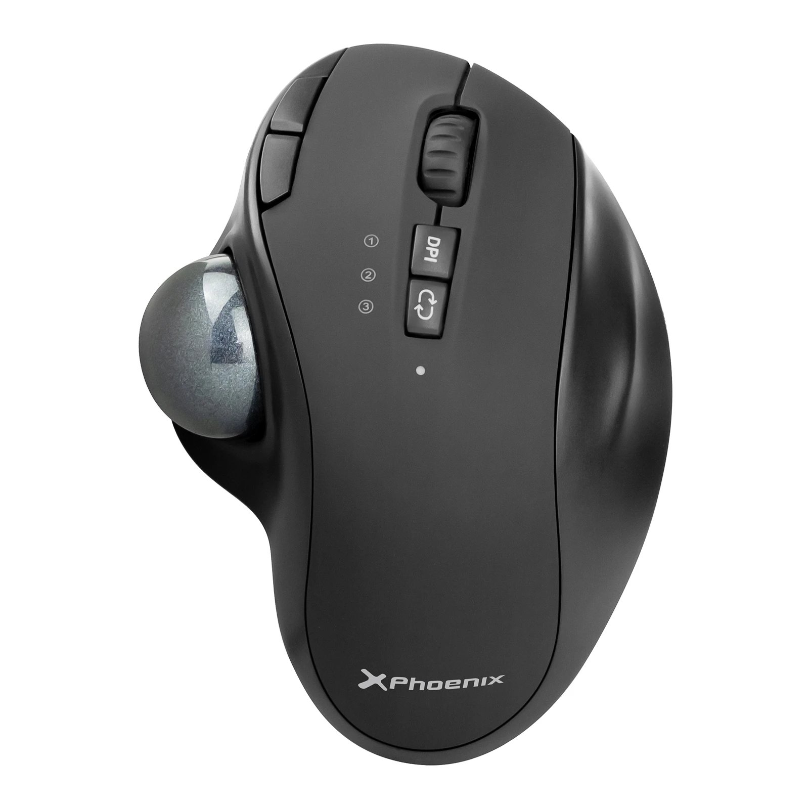 Ratón Óptico 800/1200/1600/2400 DPI Conexión Bluetooth y micro receptor USB (alcance hasta 10 metros) PHOENIX TECHNOLOGIES PHERGO-T1 | Negro