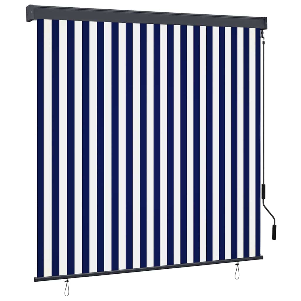 vidaXL Estor enrollable Rayado 180 x 250 cm Tela y Aluminio