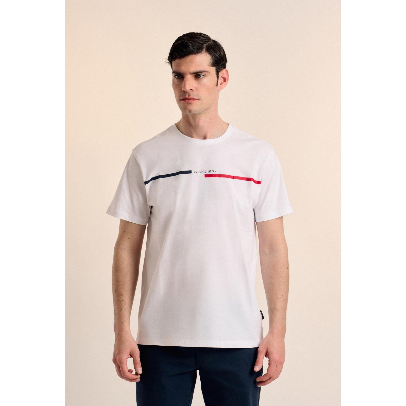 Camiseta Valecuatro bandera blanca