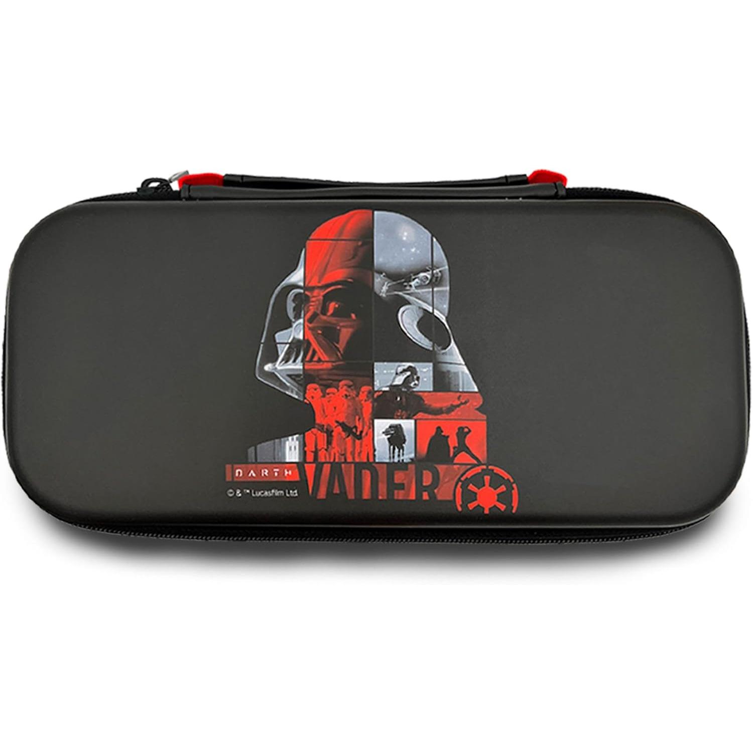 WONDEE Funda Nintendo Switch, Switch OLED y Lite Star Wars Icónica de Darth Vader con Protección Interna de Pantalla y 10 Juegos para Guardar - Estuche/Funda Switch Case, Star Wars Regalos