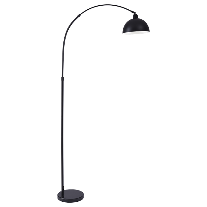 BEL AIR HOME -Lámpara de Pie AMALFI brazo orientable - lámpara de lectura y comedores, portalámparas E-27 A.179xD.30cm