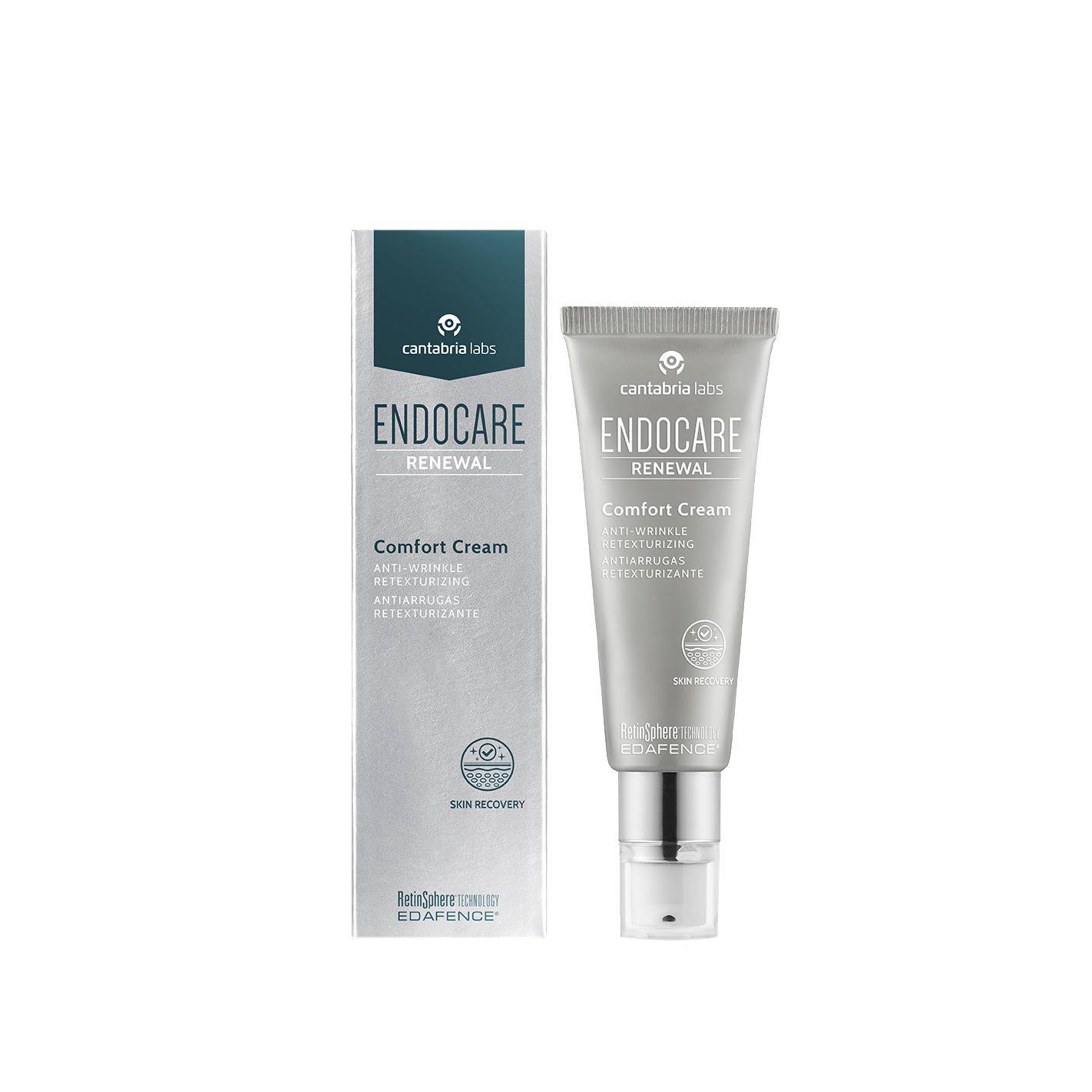 Cantabria Labs - Crema facial Renewal Comfort Cream 50 ml con RetinSphere® y ácido hialurónico para piel seca y sensible
