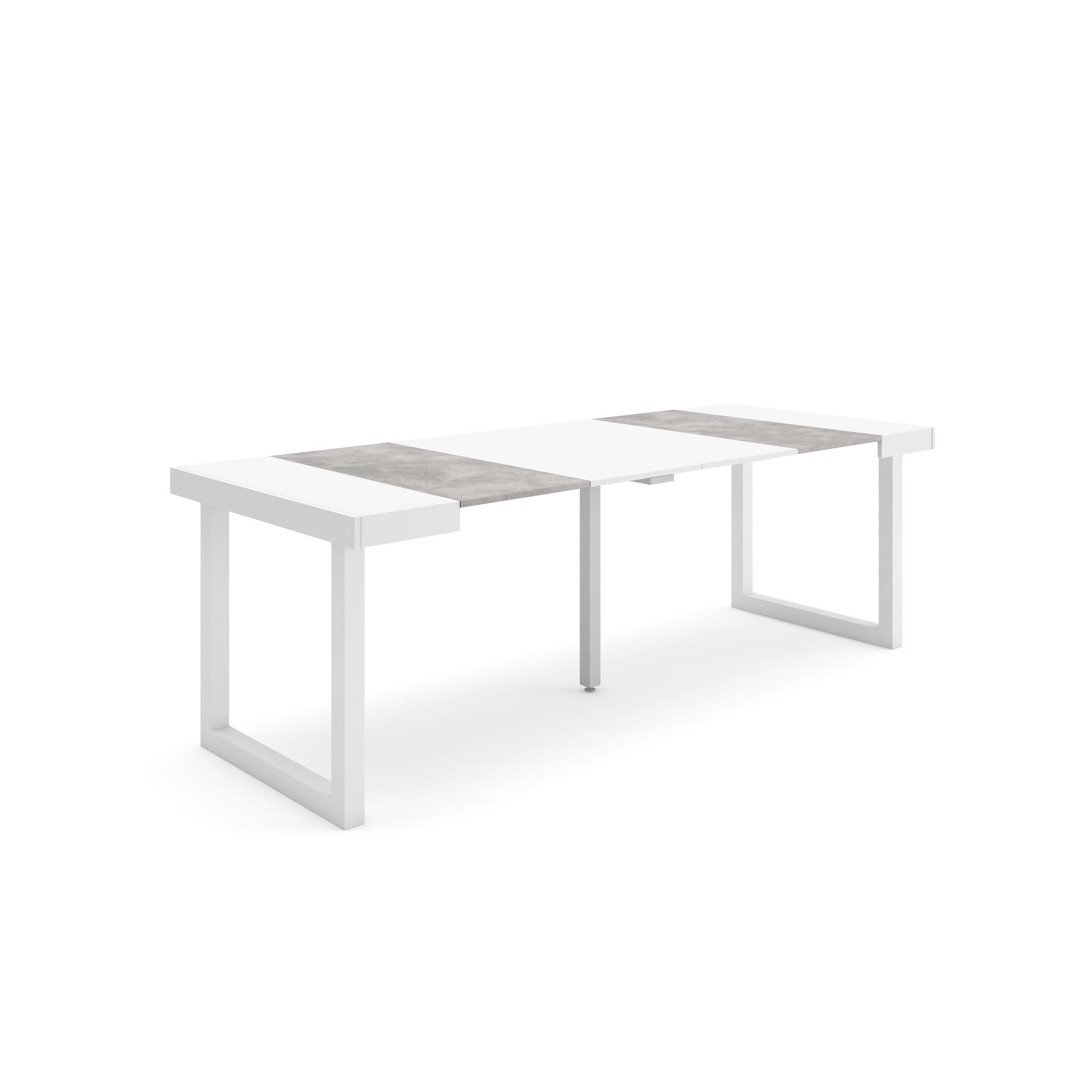 Skraut Home, Mesa Consola Extensible, Mesa Auxiliar, Tapa, 58/222x90x73cm, Práctica y Versátil, Estilo Moderno, Fácil Montaje