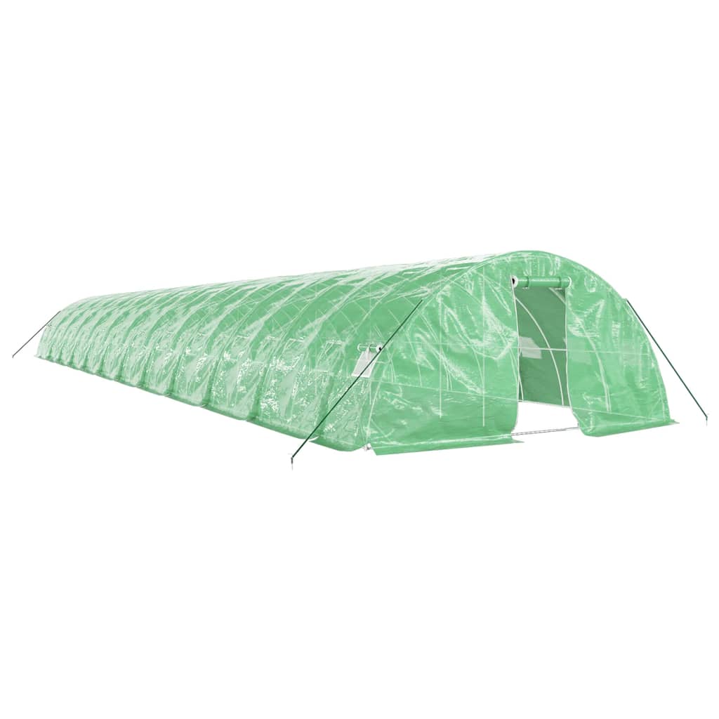 vidaXL Invernadero con estructura de acero verde Multitalles