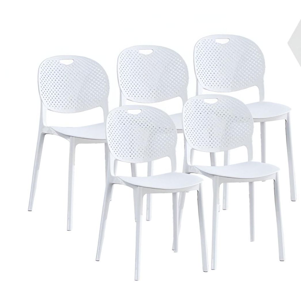 Juego de 5 sillas modelo Jansen color blanco