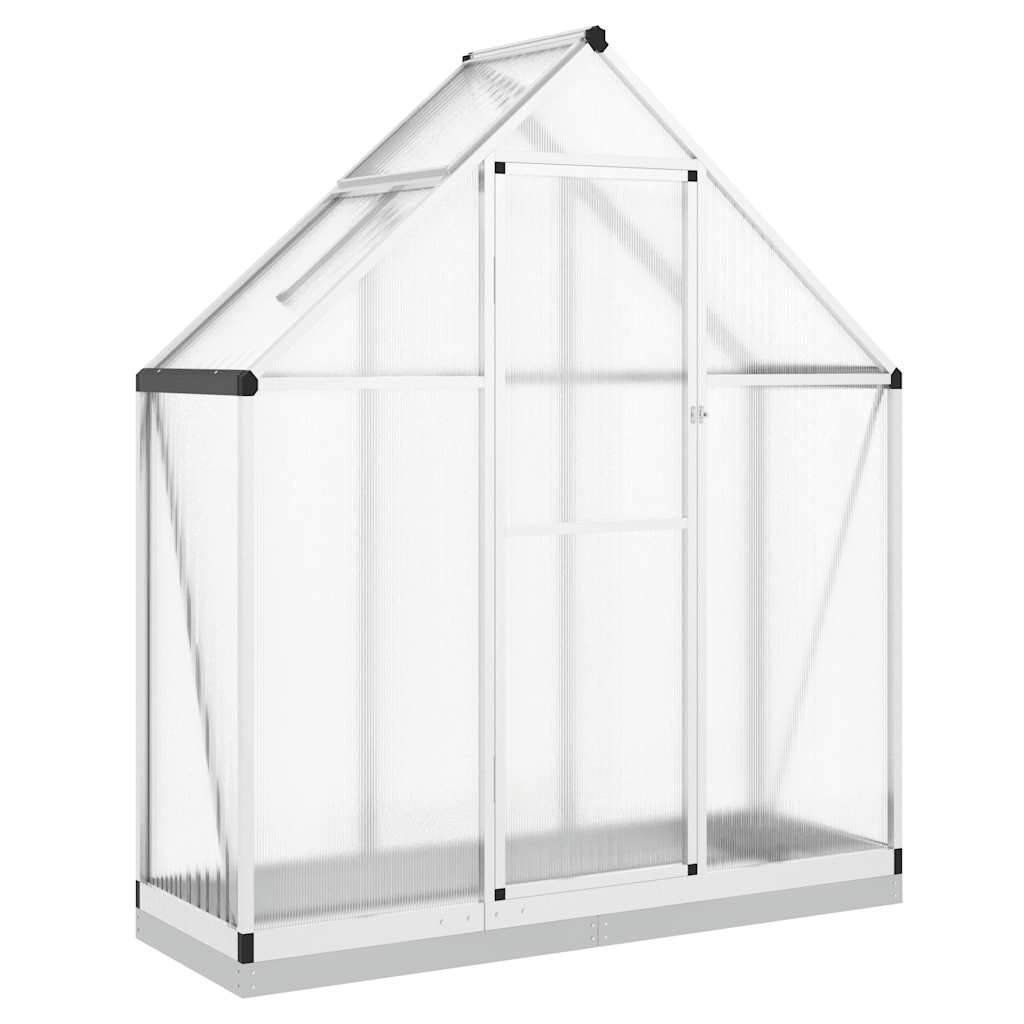 vidaXL Invernadero con marco base aluminio 169x58x202 cm Multicolor