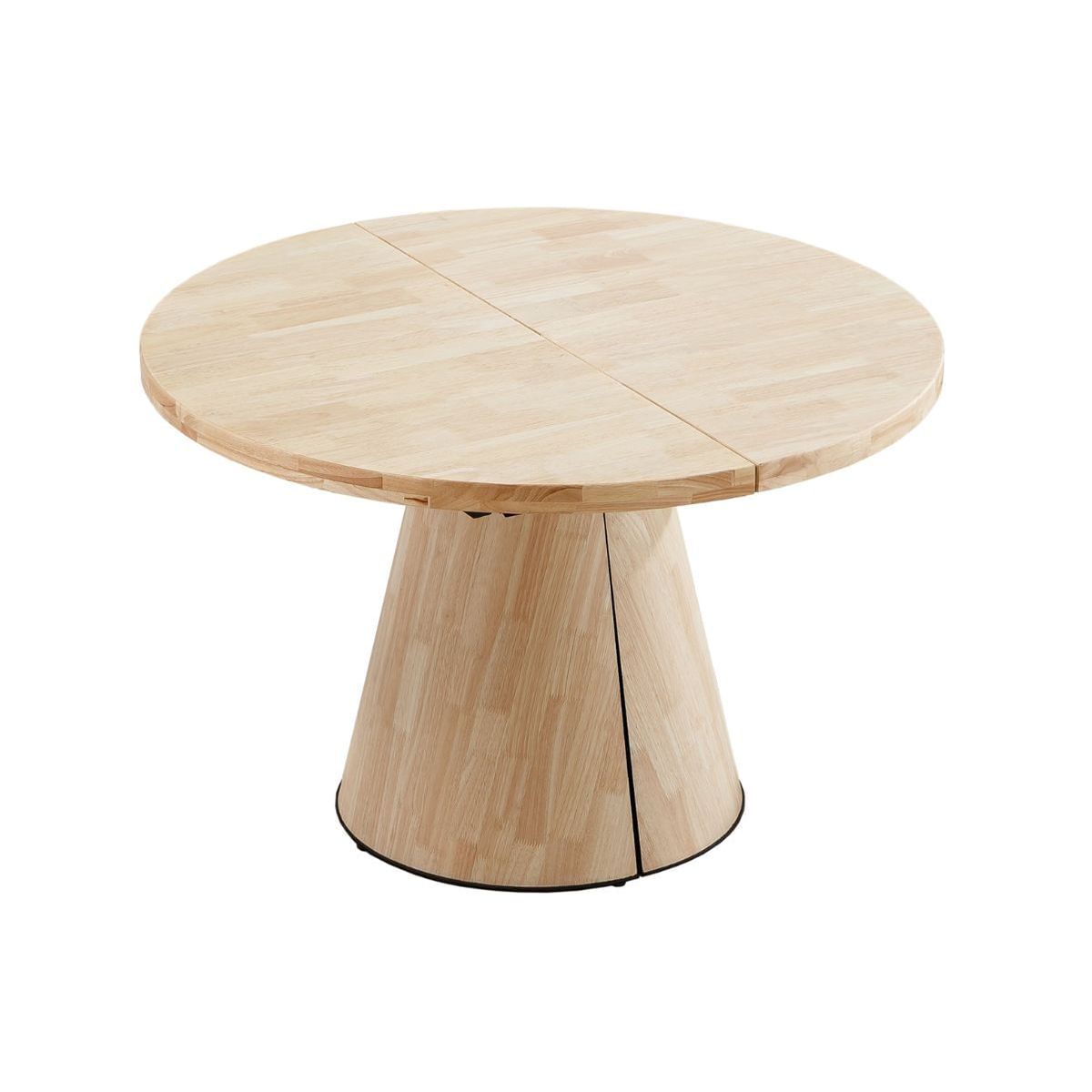 Mesa de comedor Kenia redonda extensible nordish 76x120-160-200x120 cm Adec