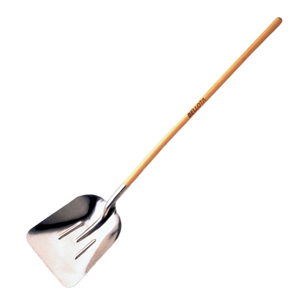 Pala de aluminio especial alimentación mango largo madera de Haya. 5520ML Bellota
