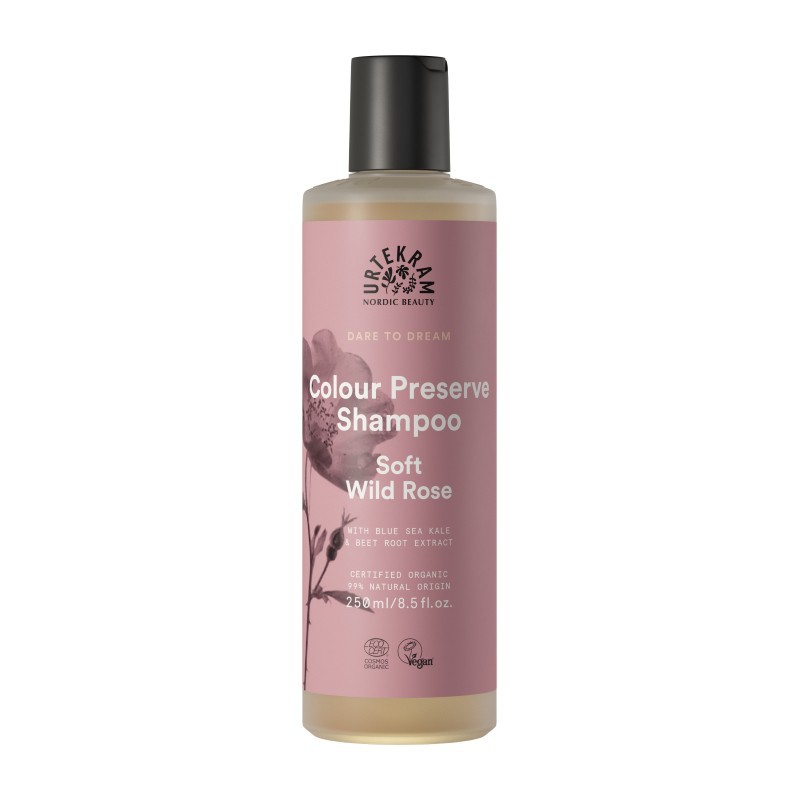 Champú protector del color Soft Wild Rose 250 ml Urtekram