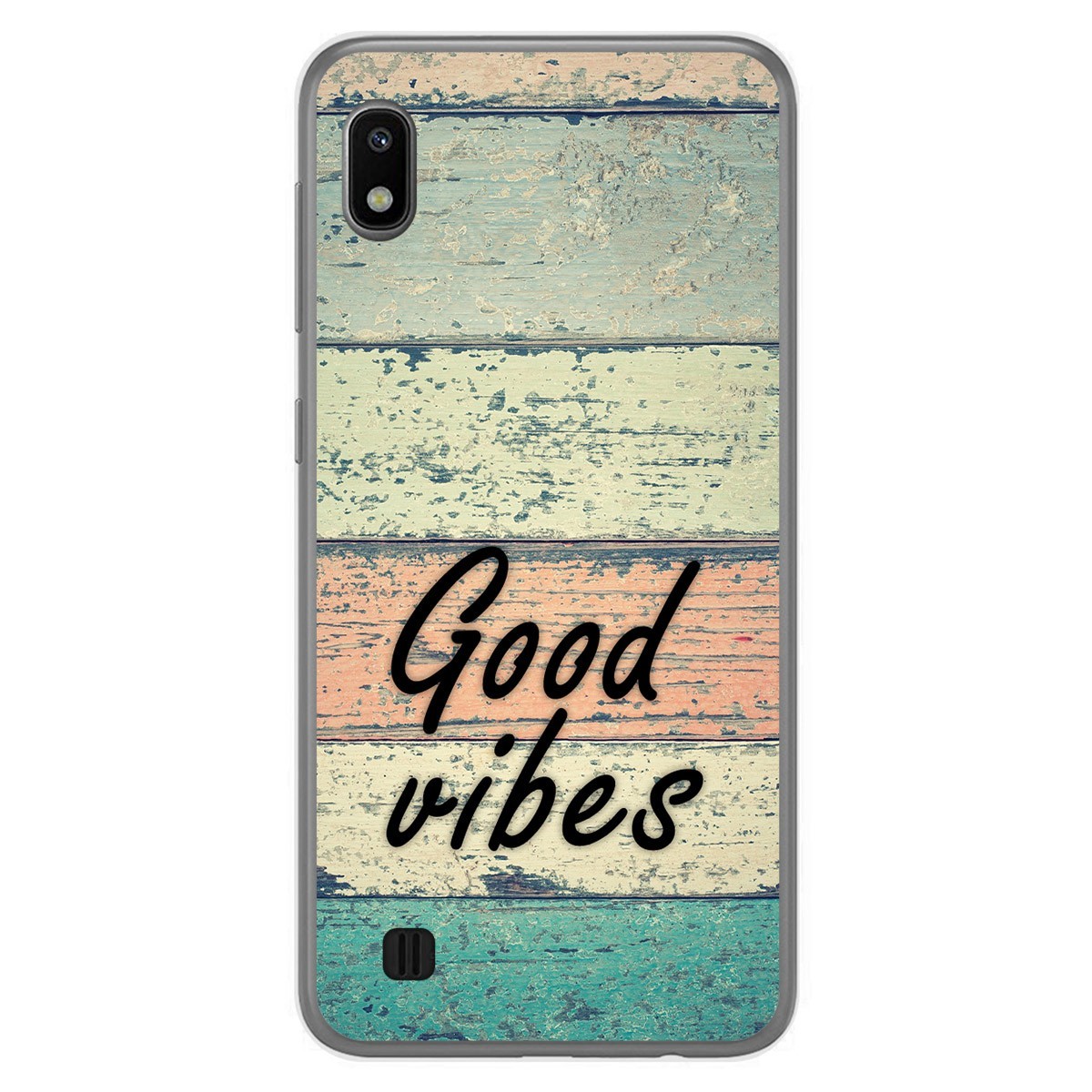 Tumundosmartphone Funda Gel Tpu para Samsung Galaxy A10 diseño Madera 01 Dibujos