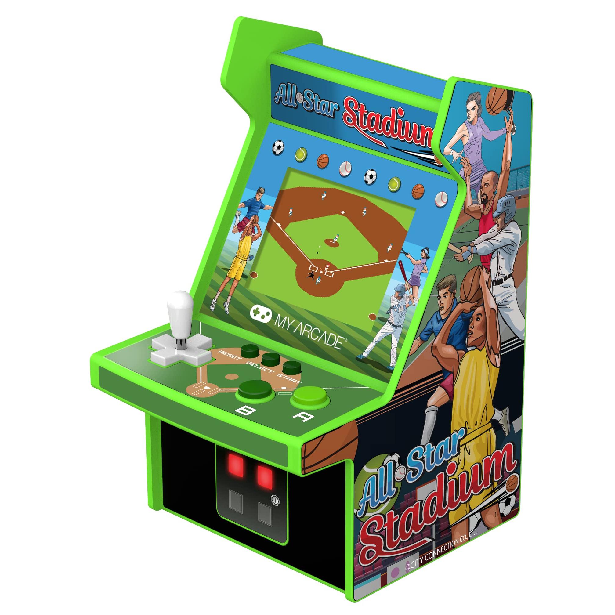 My Arcade Micro Jugador All-Star Stadium Mini Cabina Retro, 307 Juegos En 1