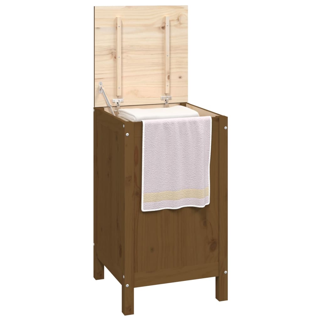 vidaXL Baúl para Colada Cubo Cesto Tapa Juguete Color Marrón miel,  Natural,  Blanco y mas