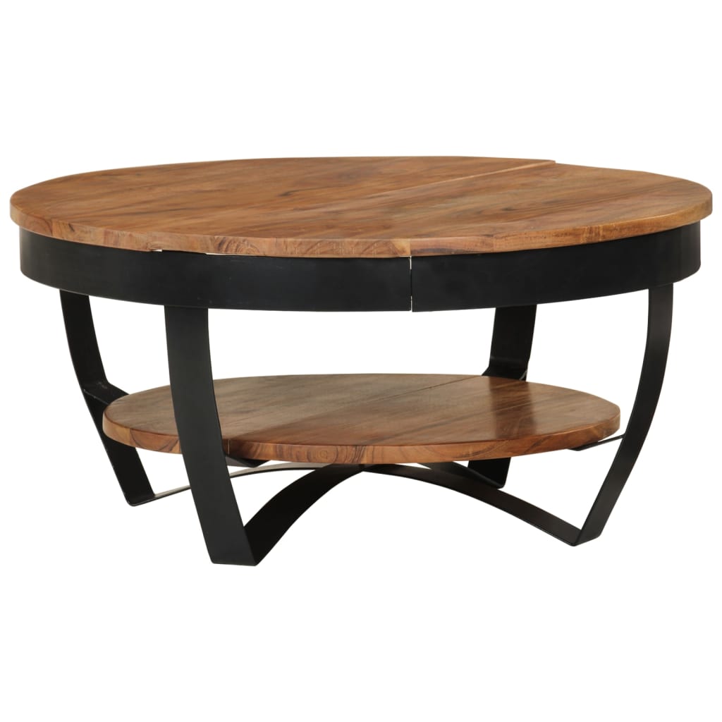 Mesa de Centro Vidaxl de Madera Maciza de Acacia 65 X 32 Cm - Salón o Comedor