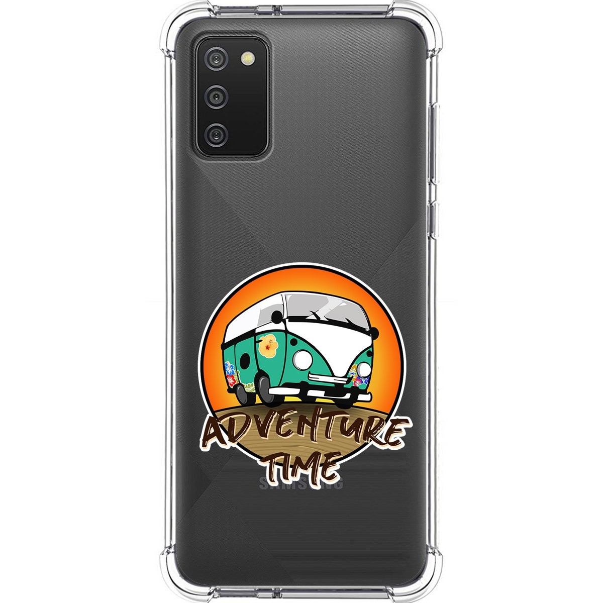 Tumundosmartphone Funda Silicona Antigolpes para Samsung Galaxy A02s diseño Adventure Time Dibujos