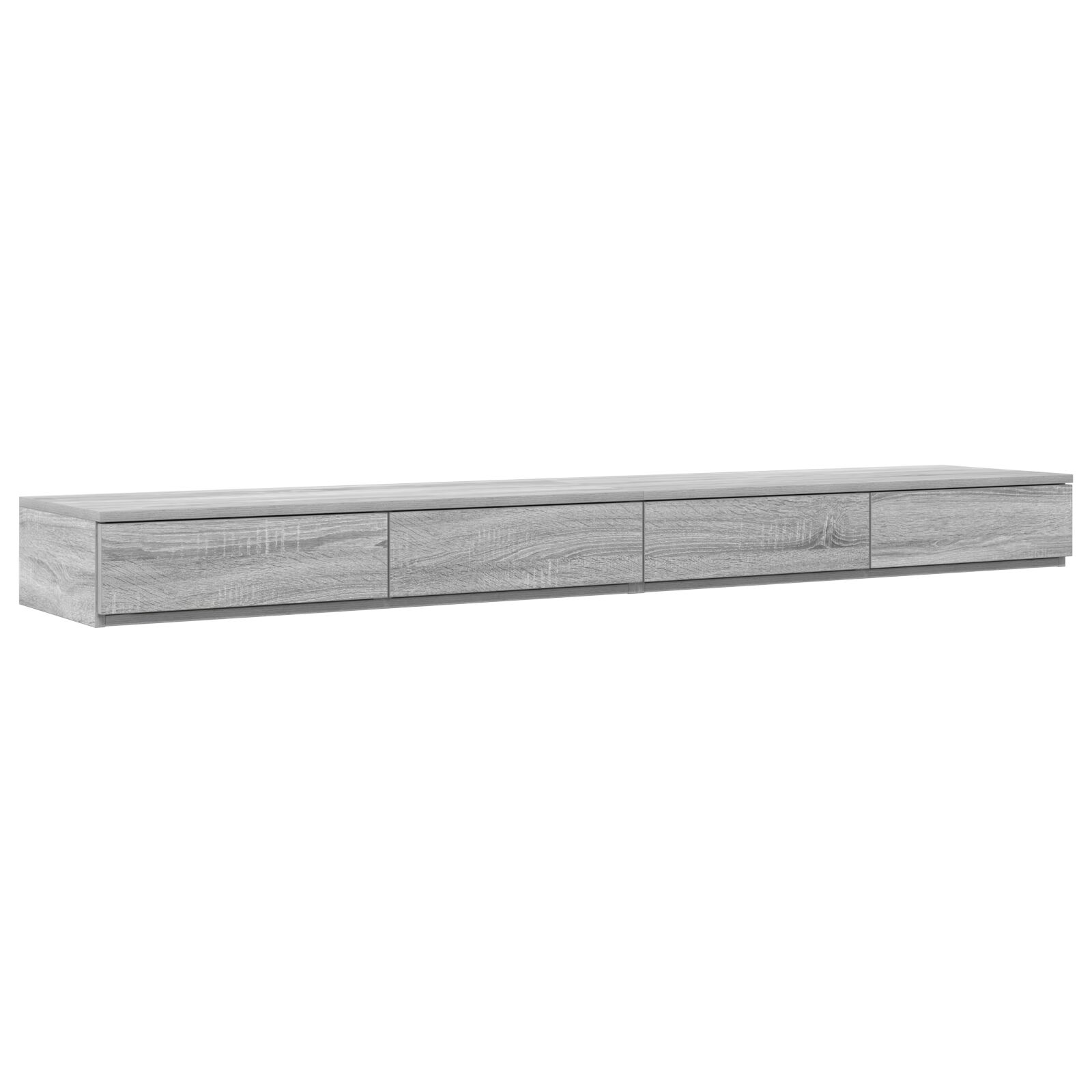 Cajones de cama vidaXL Gris Sonoma 180x36,5x16,5 cm Madera hecha