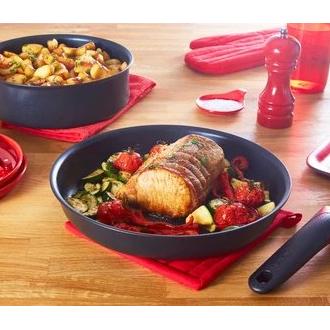 Sartén Aluminio 26cm TEFAL L7630543 | Adecuado para Cocina de inducción y otras fuentes de calor, Negro