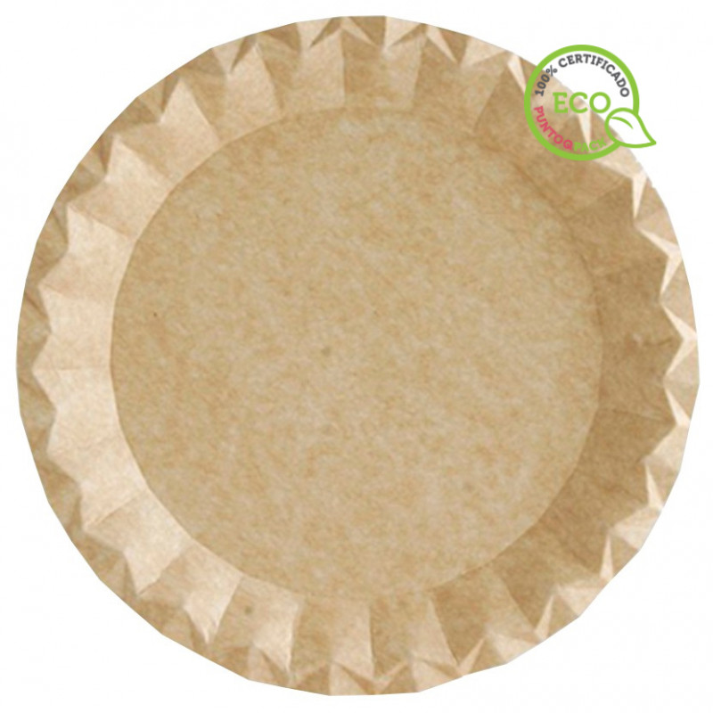 600 Uds. Platos de cartón kraft gama Bali (29Ø) | Ref: SR2683