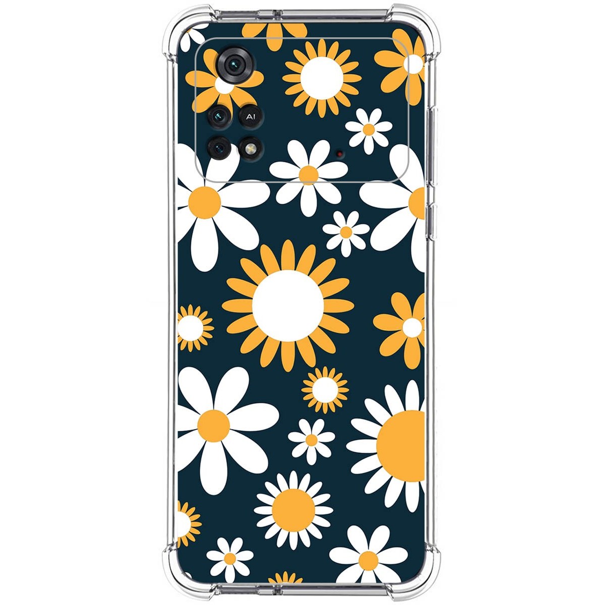 Funda Silicona Antigolpes para Xiaomi POCO M4 Pro 4G diseño Flores 08 Dibujos